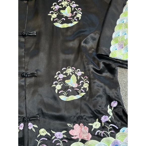 Victoria's Secret P/S Chinese Silk Embroidered Art-to-Wear Jacket Coat - Picture 6 of 10